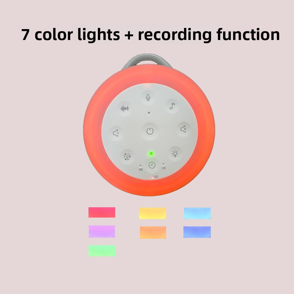 Portable Baby White Noise Machine with Bluetooth & Cry Sensor – Rechargeable Sleep Aid for Newborns
