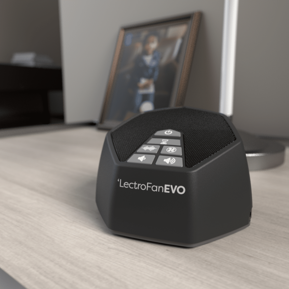 LectroFan EVO White Noise Machine – Deep Sleep Sound Therapy with 20 Non-Looping Sounds