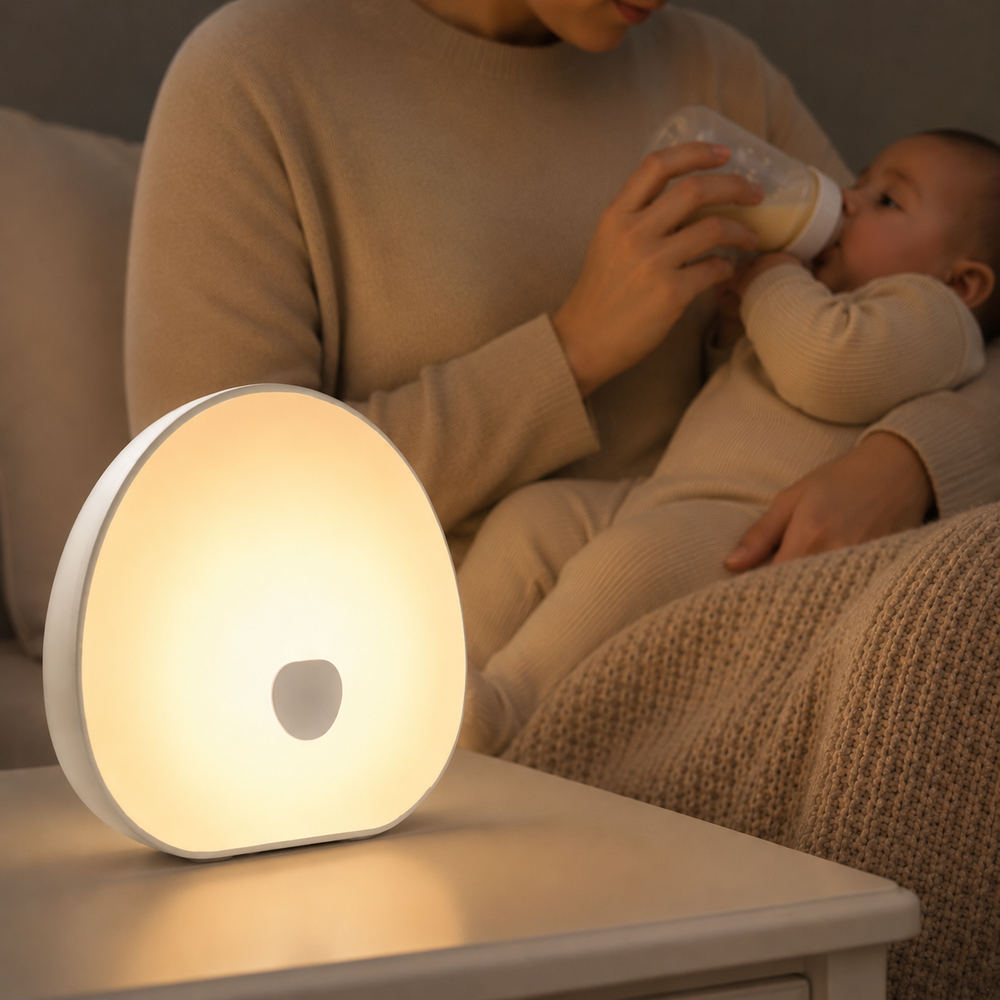 Sleep device with white noise for children to wake up at night and feed them.