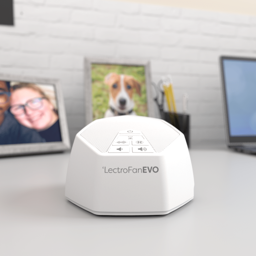 LectroFan EVO White Noise Machine – Deep Sleep Sound Therapy with 20 Non-Looping Sounds